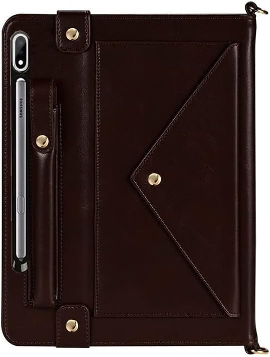 Galaxy Tab S10–S7 11" Handbag Case – Techcircle Wallet Cover, Strap, Pen Holder
