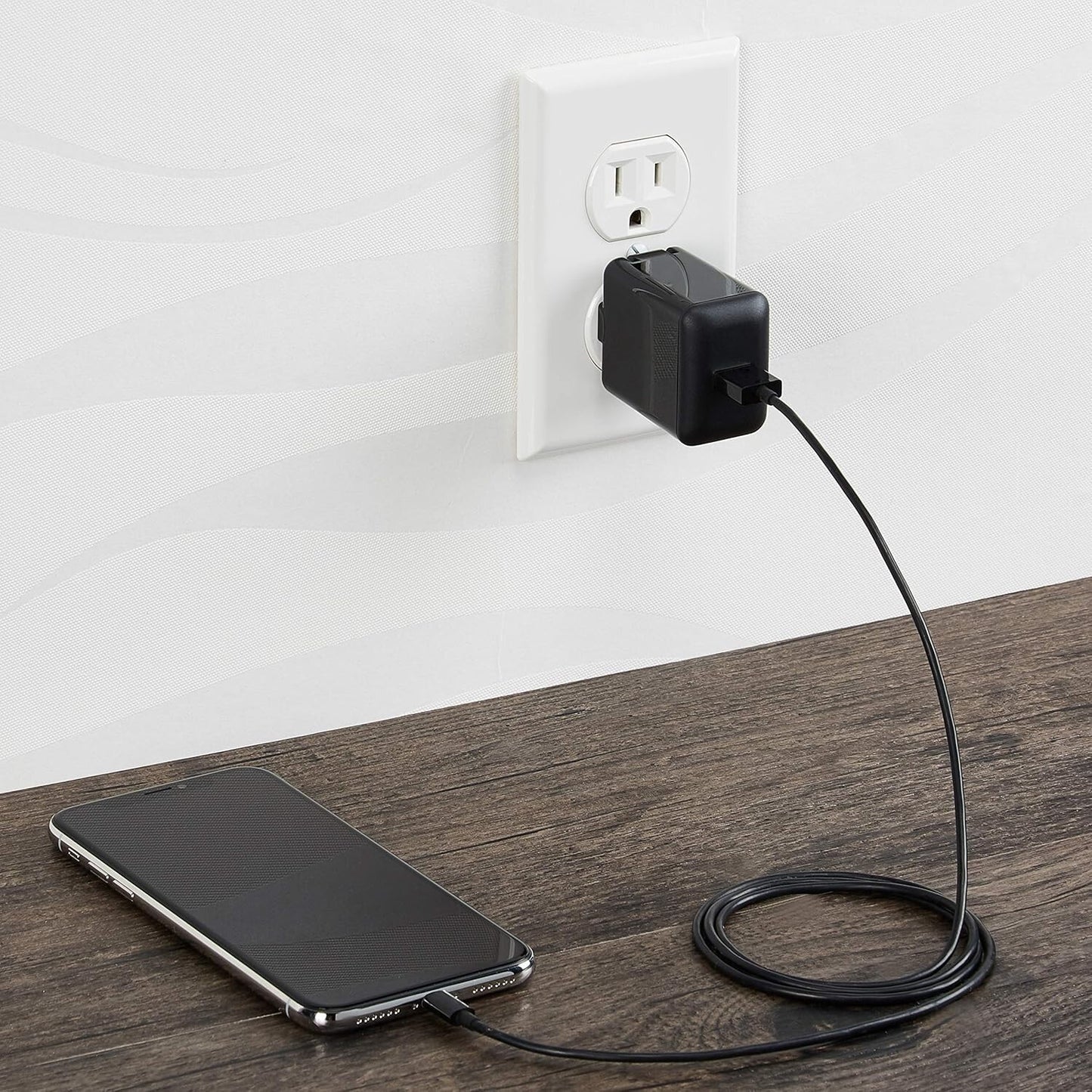 12W USB-A Amazon Basics One Port Wall Charger 24A Phones 1514131211X
