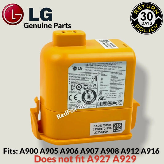 LG CordZero A9 A900–A907 Battery – EAC63382201, OEM Li-ion Rechargeable