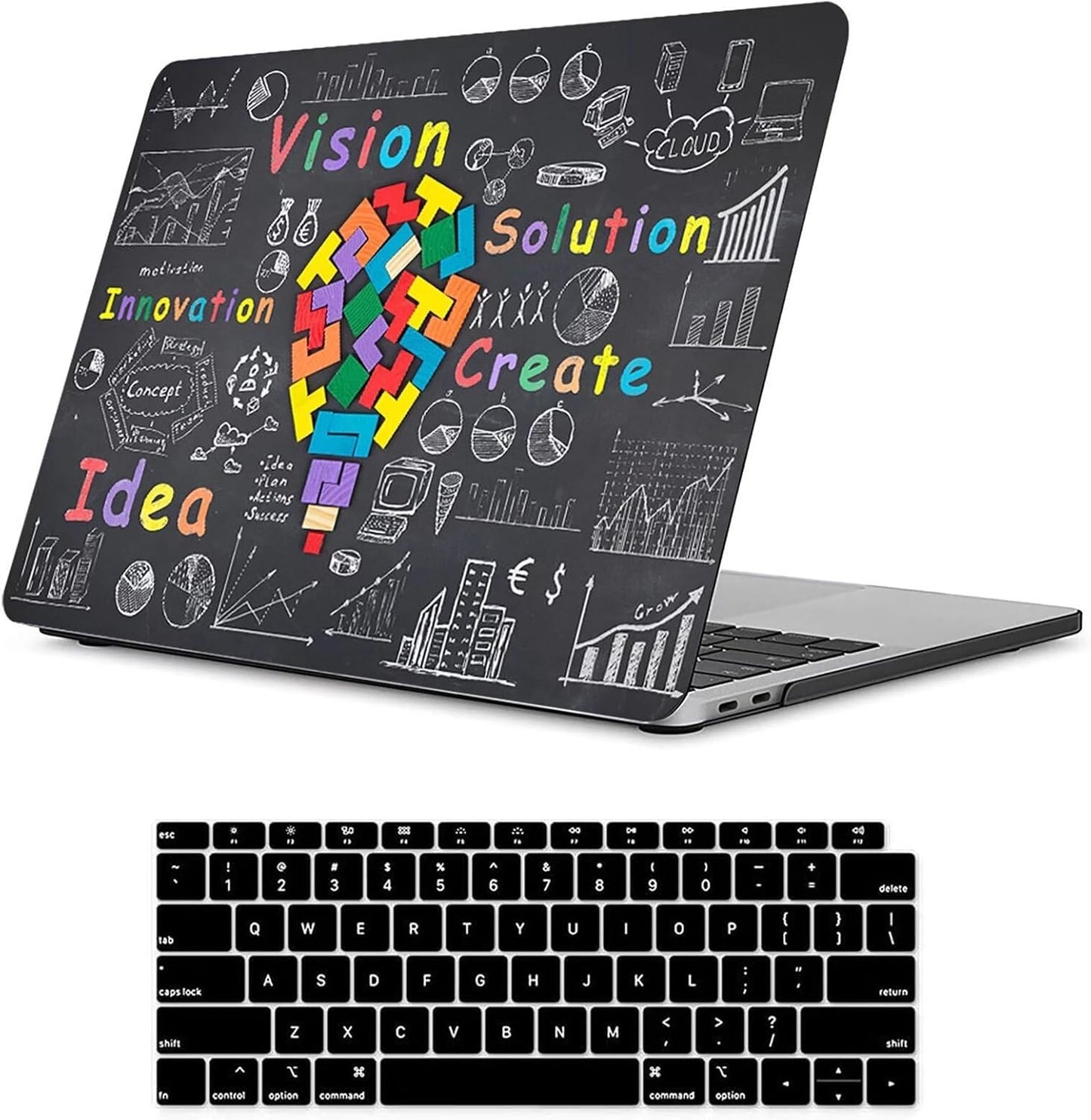 MacBook Pro 14" Case M1–M4 (A2442–A3401) – Fancity Hard Shell + Keyboard
