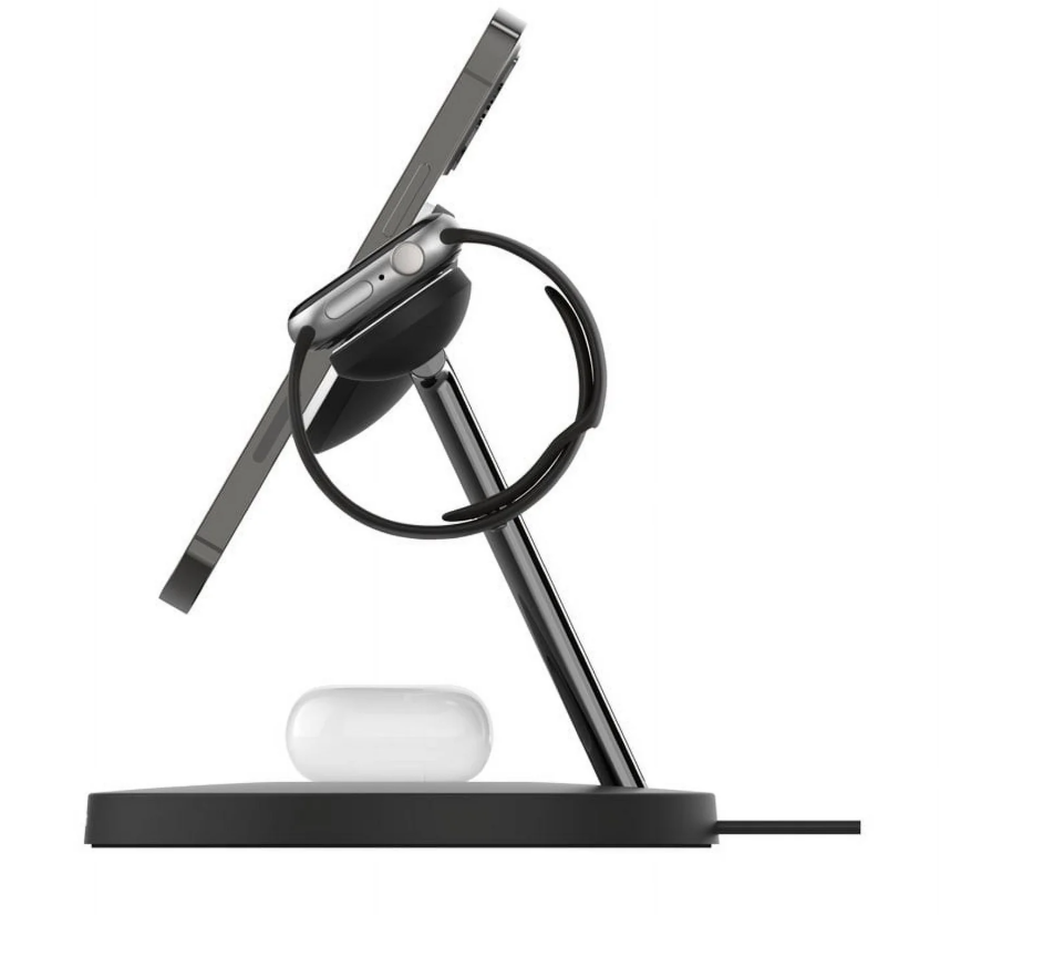 Belkin MagSafe 3in1 Wireless Charging Stand iWatch iPhone AirPods - Black OEM