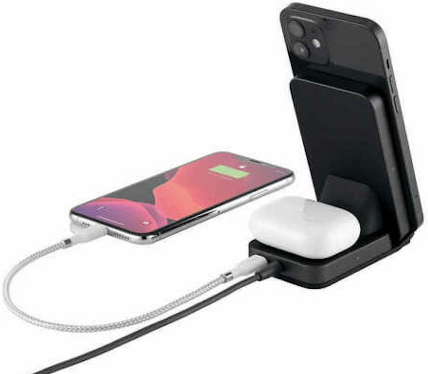 OEM OEM Ubio Labs 2in1 Wireless Charging Stand Black Pack