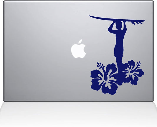 Decal Guru Surfer Guy Decal Vinyl Sticker 11 MacBook Air Dark Blue