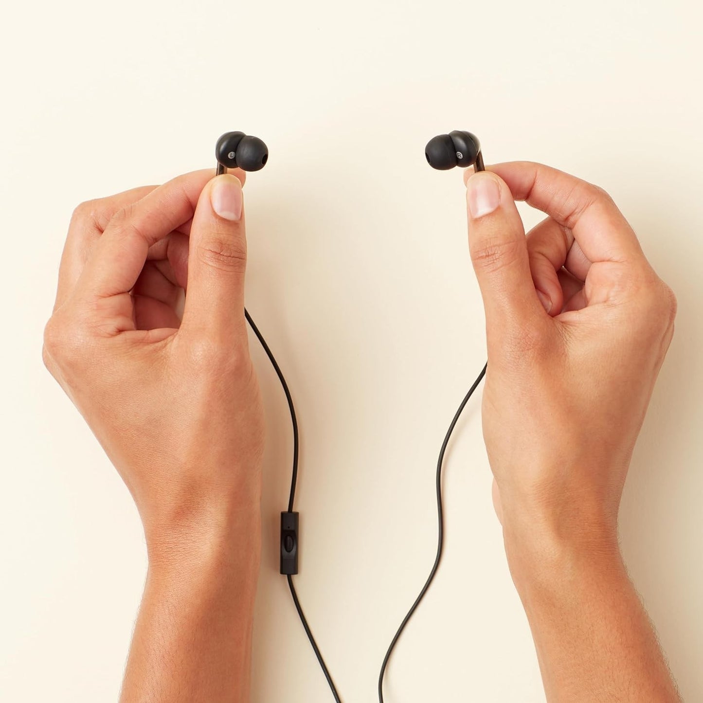 Amazon Basics Wired Earbuds with Microphone, in Ear Headphones, 3.5Mm Jack, 4.2