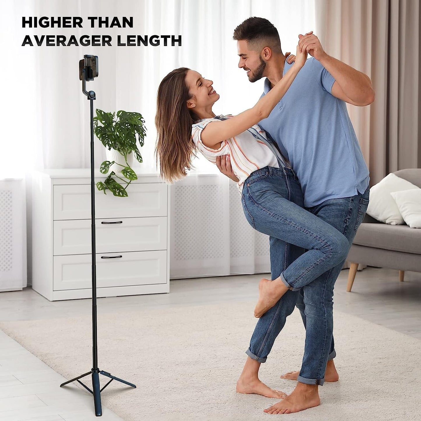 IKOMMI Gimbal Stabilizer Smartphone 1Axis Selfie Stick Tripod w Wireless