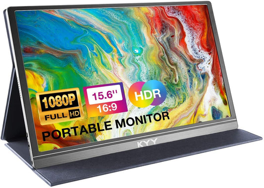 KYY 1080P Portable Monitor 156inch Laptop Monitor Computer Dis