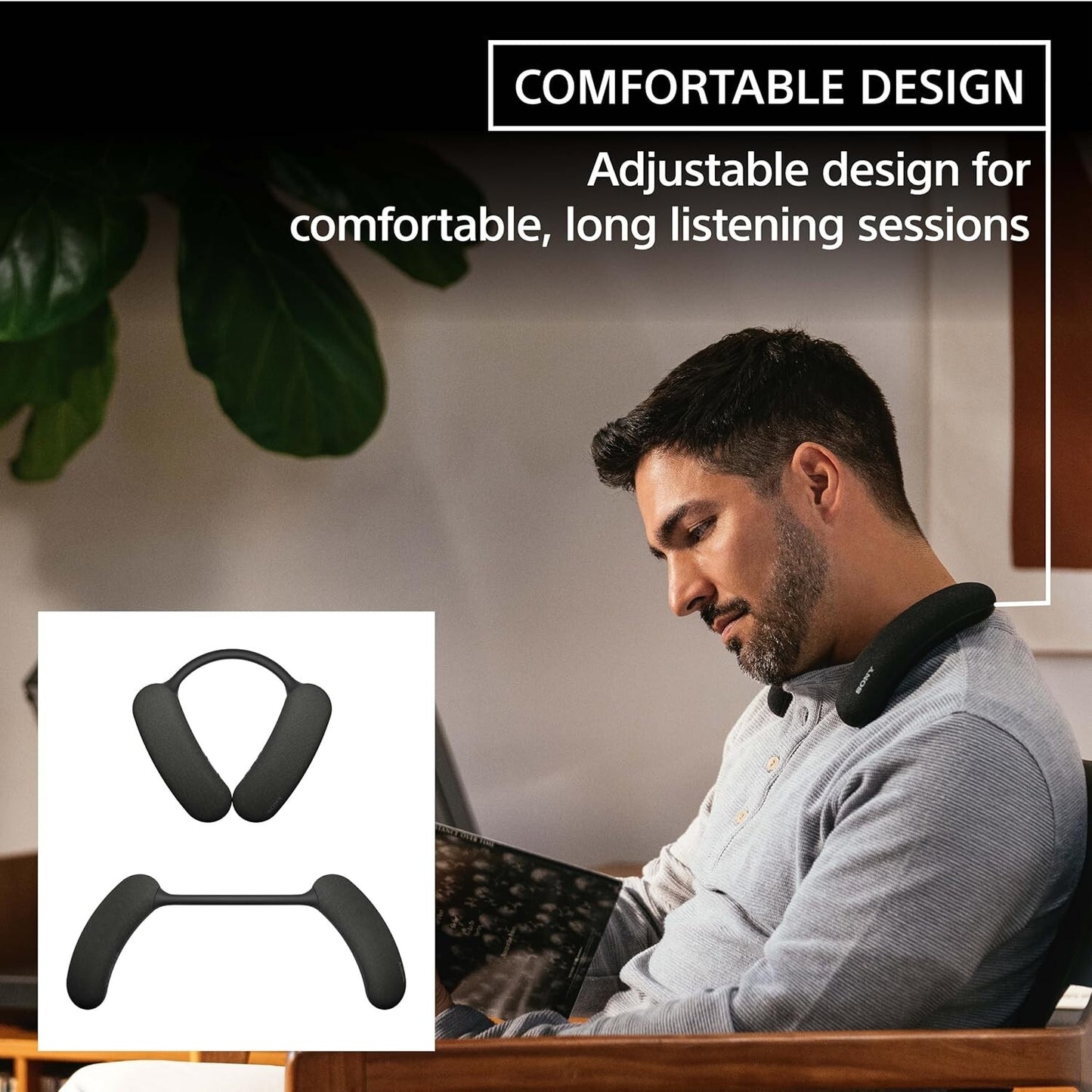 Sony BRAVIA Theater U HT-AN7 Wireless Neckband TV Speaker Bluetooth 12H Battery