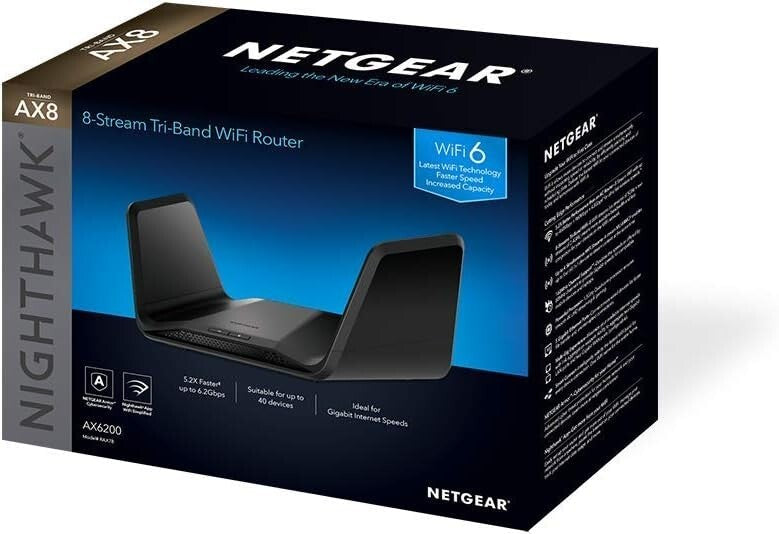 RAX78 AX6200 Netgear Nighthawk TriBand WiFi 6 Router