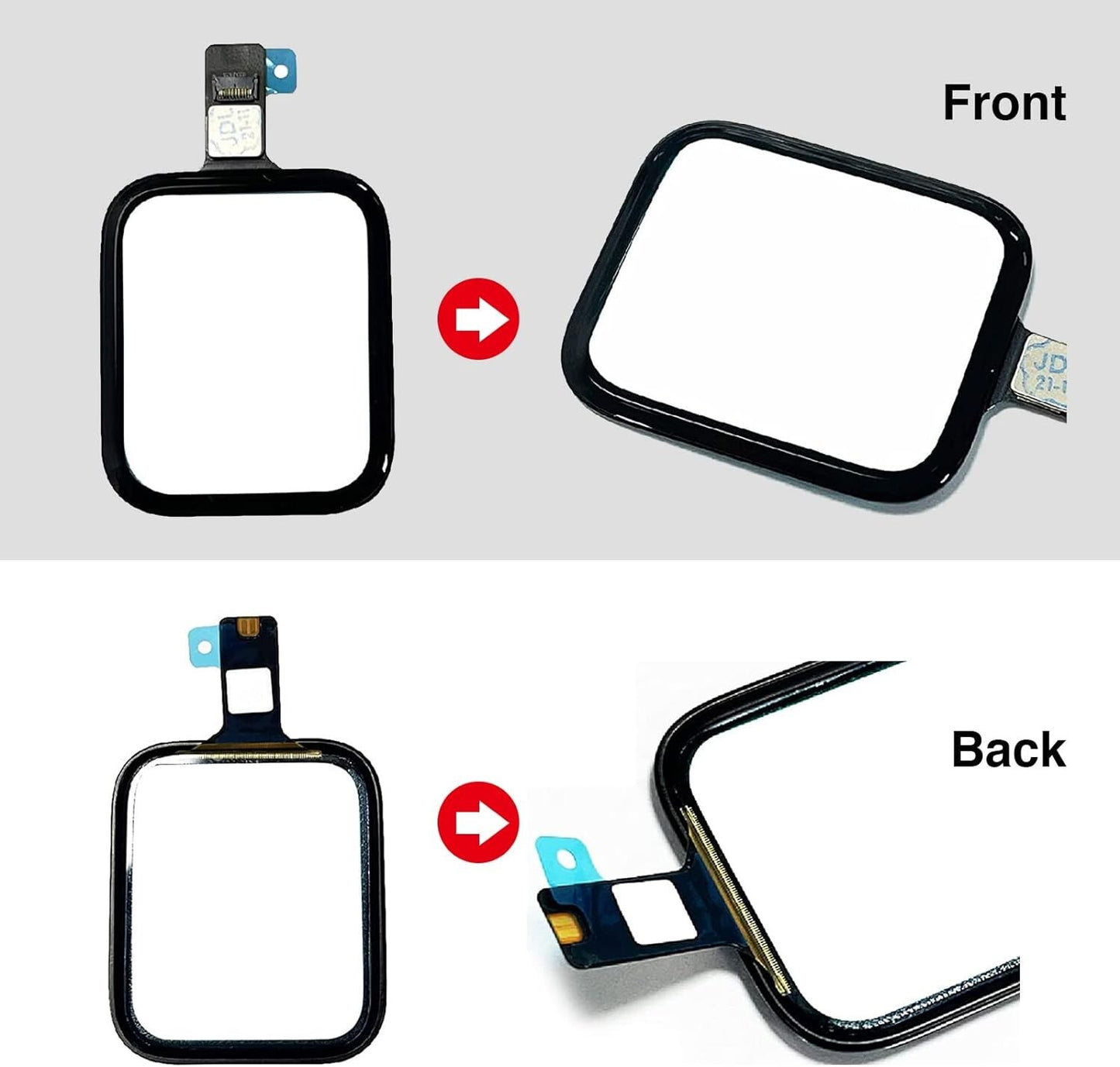 Tseriact Compatible Apple Watch Series 4 40mm Screen External Glass is Dama