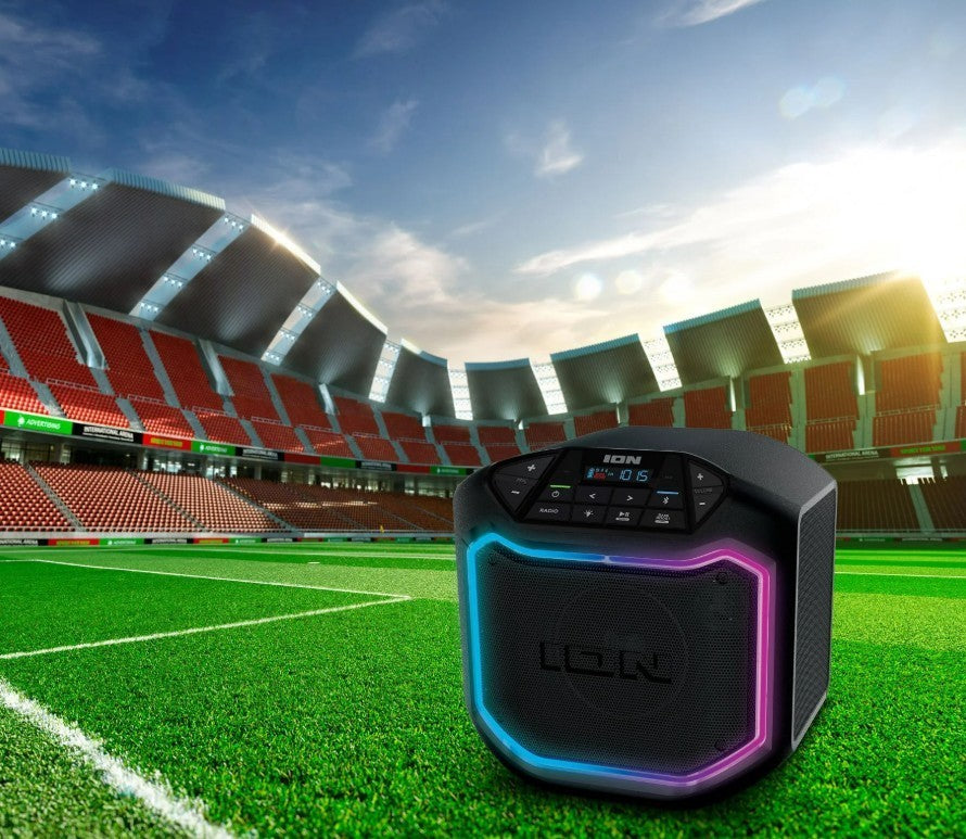 ION Game Day Party Bluetooth Speaker – Portable, LED Lights, Black, iPA127