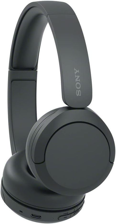 Sony WH-CH520 Bluetooth Headphones Mic 50H Battery Life Quick Charge Black