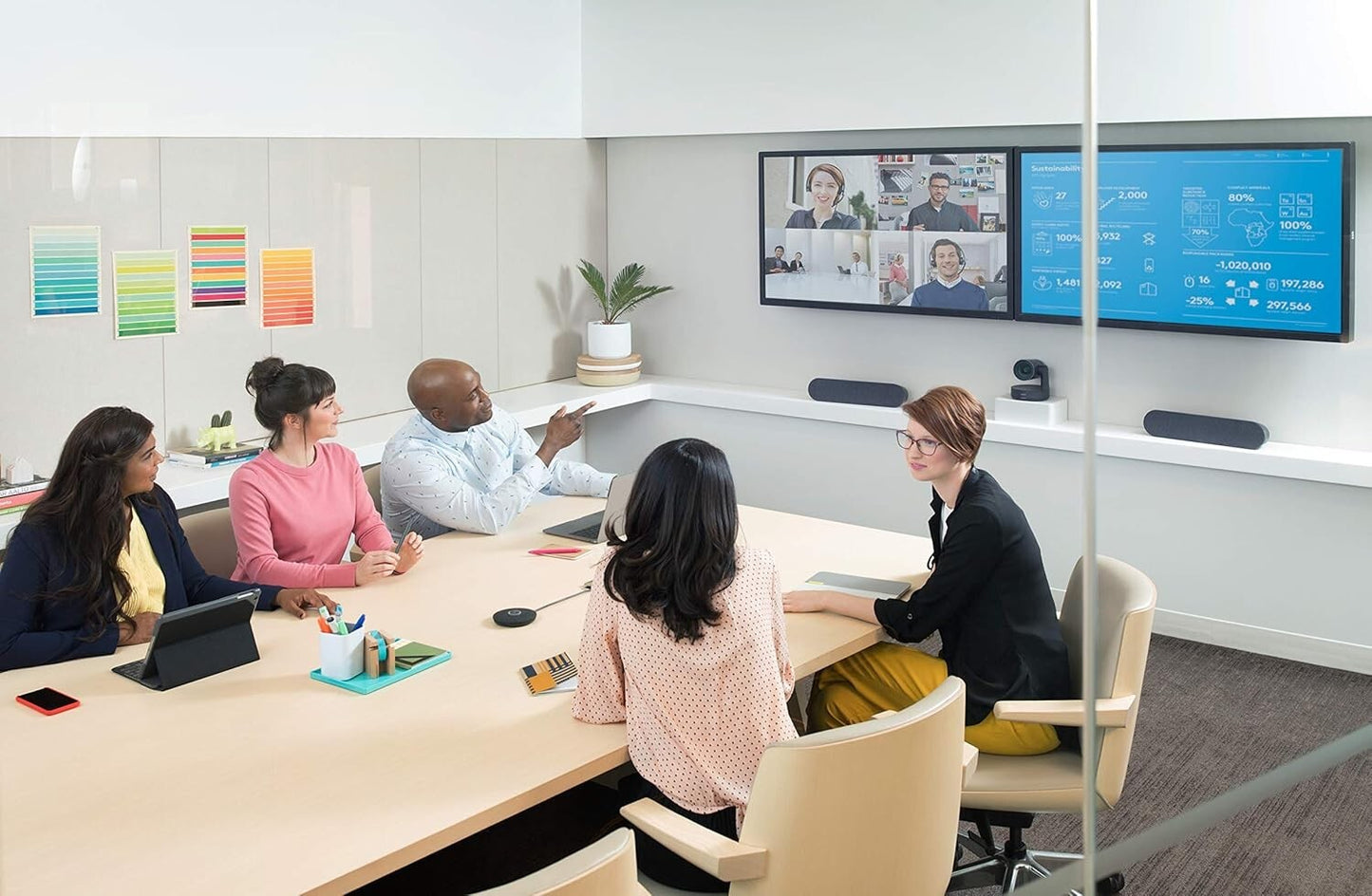 U0048 Logitech Rally V High Quality Single Speaker Video ConferencingBlack
