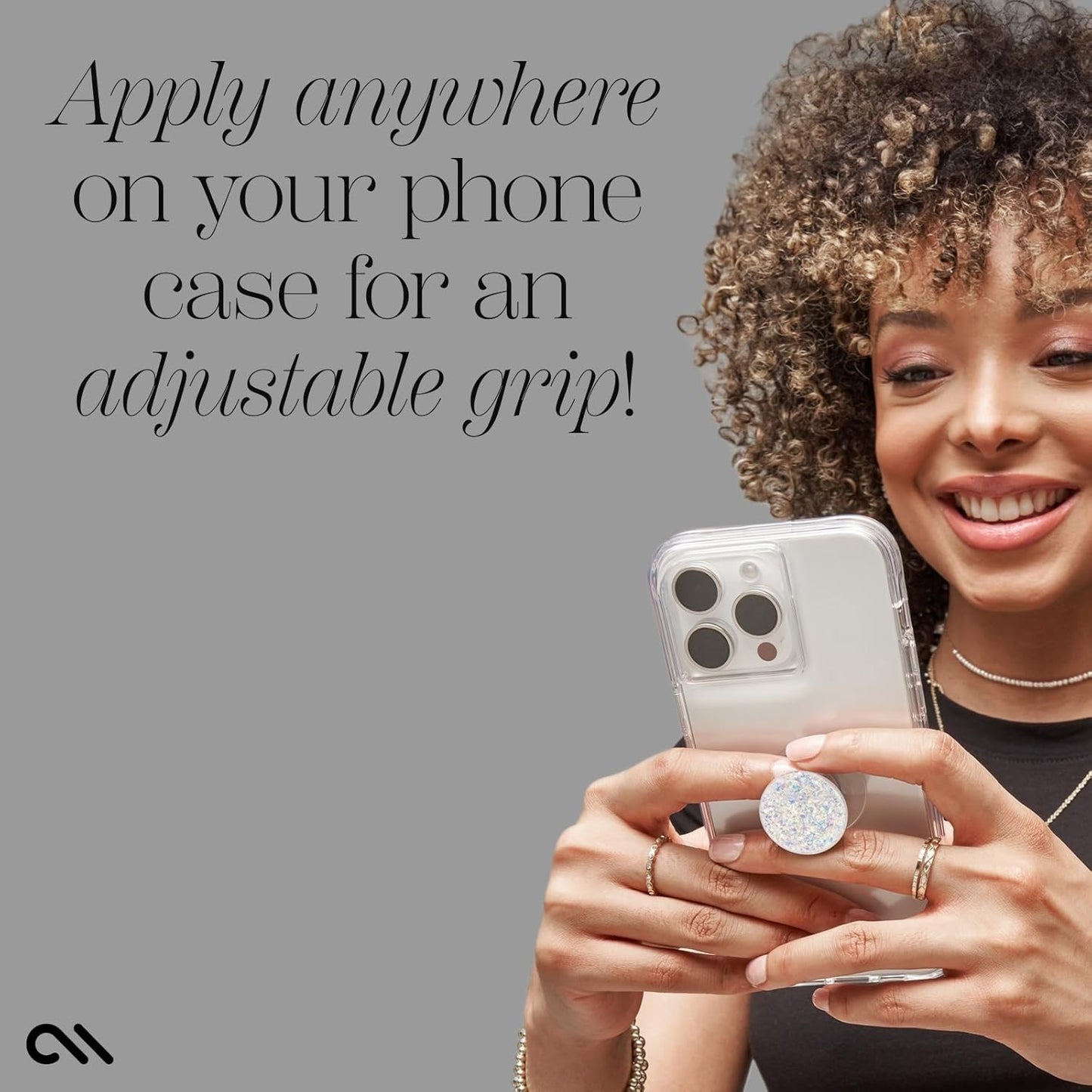 Case-Mate Minis Phone Stand & Grip – Suction Cup, Removable, Wireless Charging