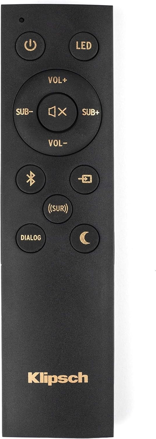 Klipsch Cinema 400 Soundbar & 8-Inch Wireless Subwoofer with HDMIARC, Black