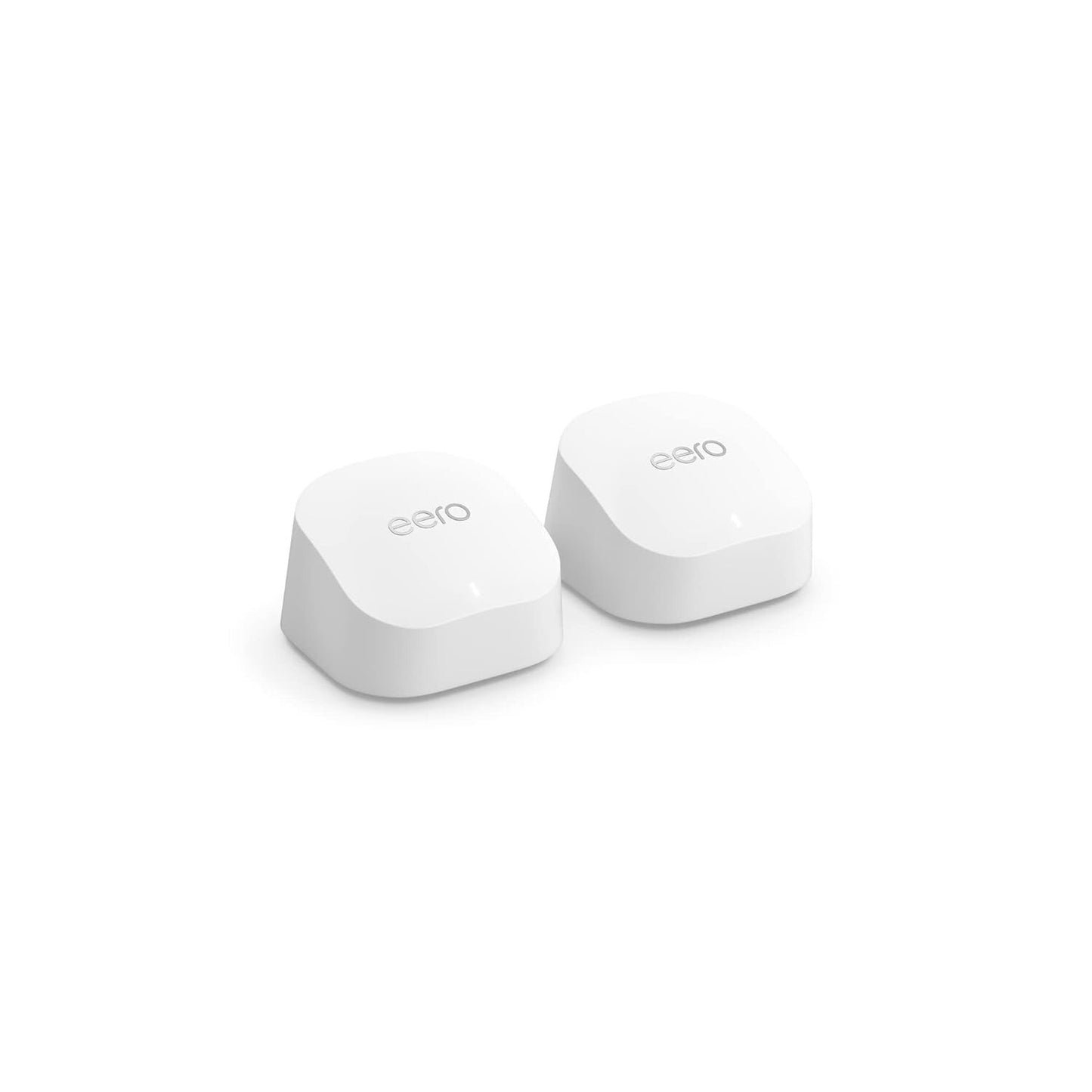 Amazon eero 6 mesh WiFi router 10 Gbps Ethernet Coverage 3 sq ft 2pack