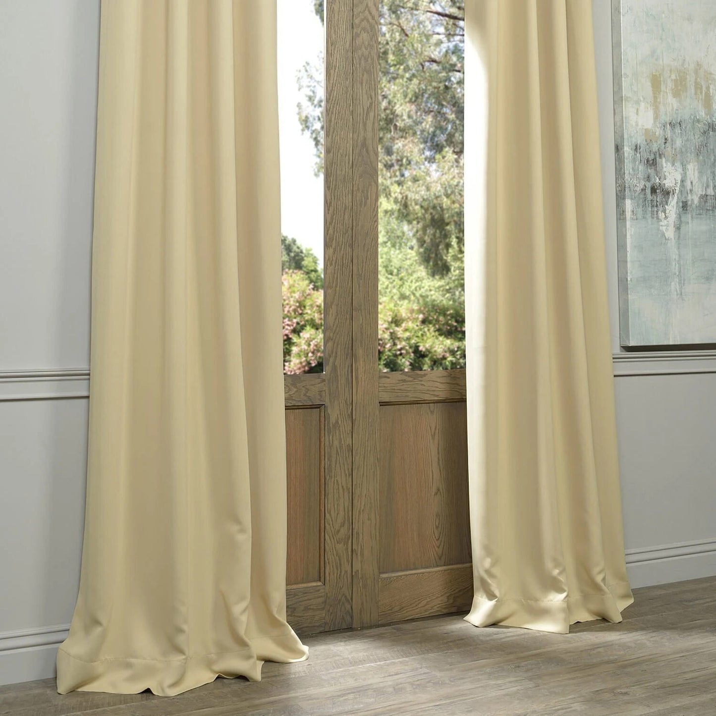 BOCH-131009-108-GR Half Price Drapes Grommet Blackout Curtain Biscotti