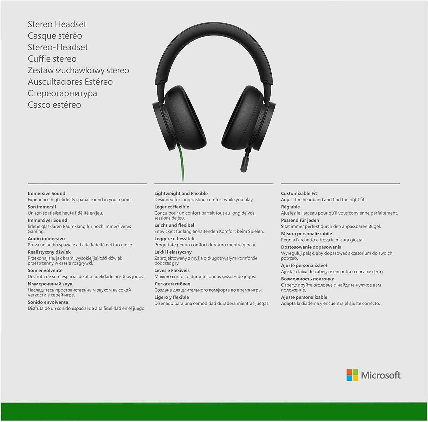 Xbox Stereo Headset Xbox Series XS Xbox One Windows Devices