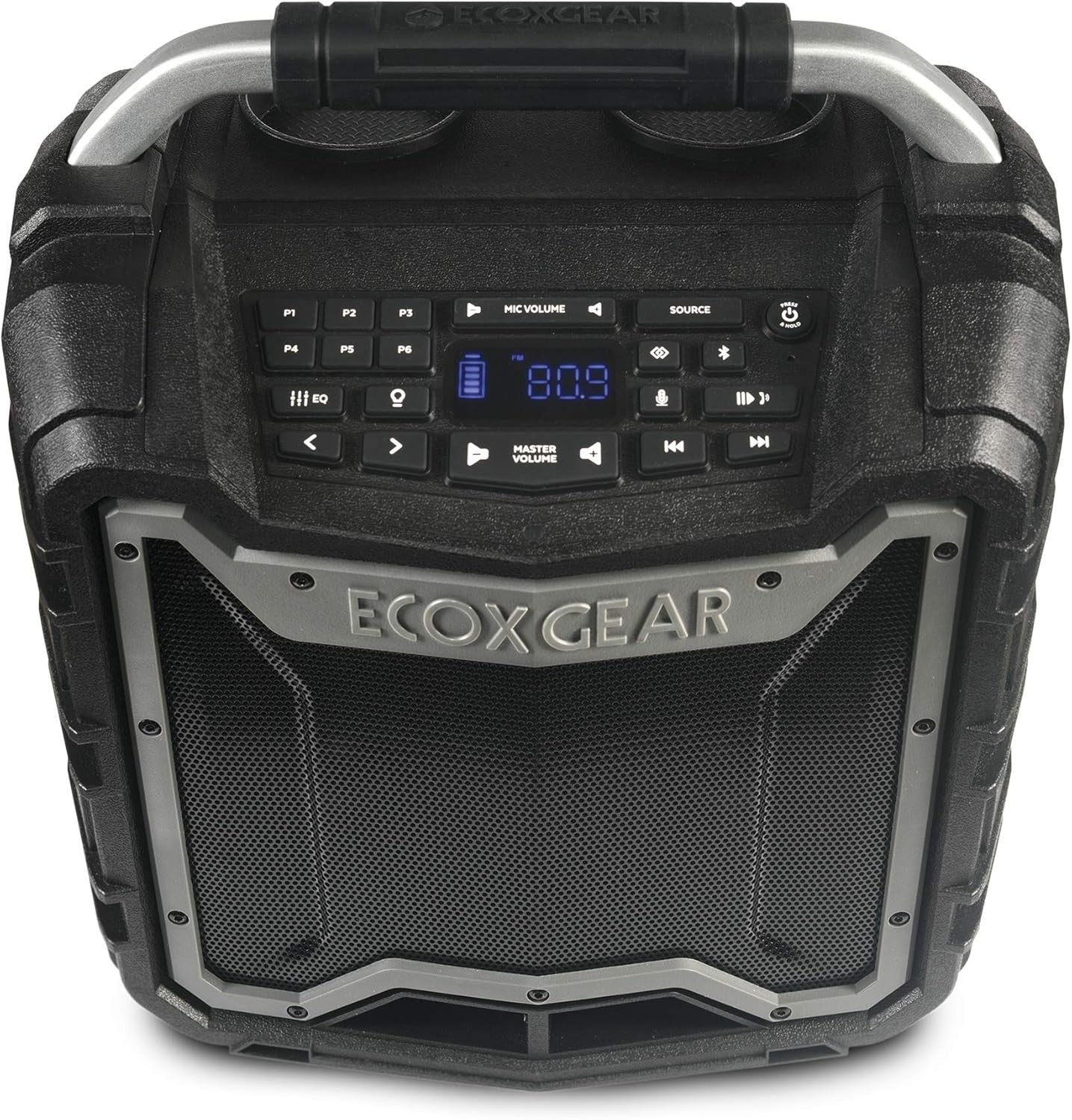 ECOXGEAR EcoTrek 100W Rugged Waterproof Bluetooth Speaker & PA System Gray