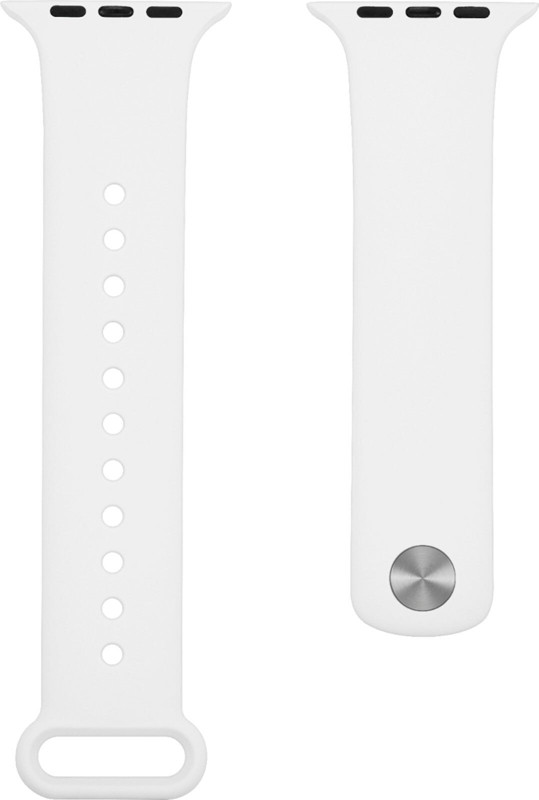 Modal Silicone iWatch Band Apple Watch 42mm 44mm Pure White