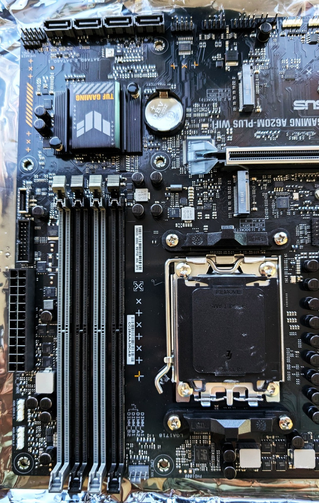 ASUS TUF A620M-PLUS WiFi AM5 mATX Motherboard – DDR5, M.2, Wi-Fi 6, HDMI