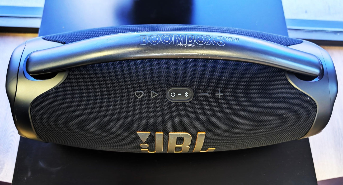JBL Boombox 3 Wi‑Fi Bluetooth Speaker Portable Wireless Waterproof – Black