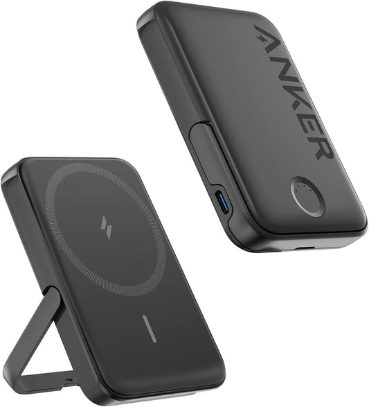 Anker Charger MagGo 5KmAh Magnetic Wireless Power Bank iPhone w/Kickstand 2 PACK