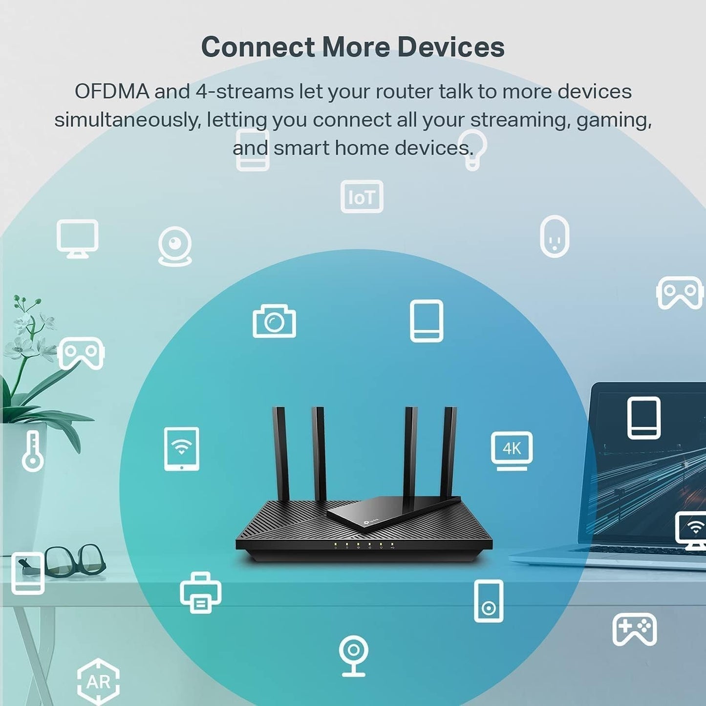 TP-Link Archer AX55 – AX3000 Dual-Band Wi-Fi 6 Router, VPN, EasyMesh, Secure