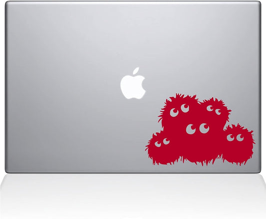 Decal Guru Fuzzies MacBook Decal Vinyl Sticker 12 MacBook Red