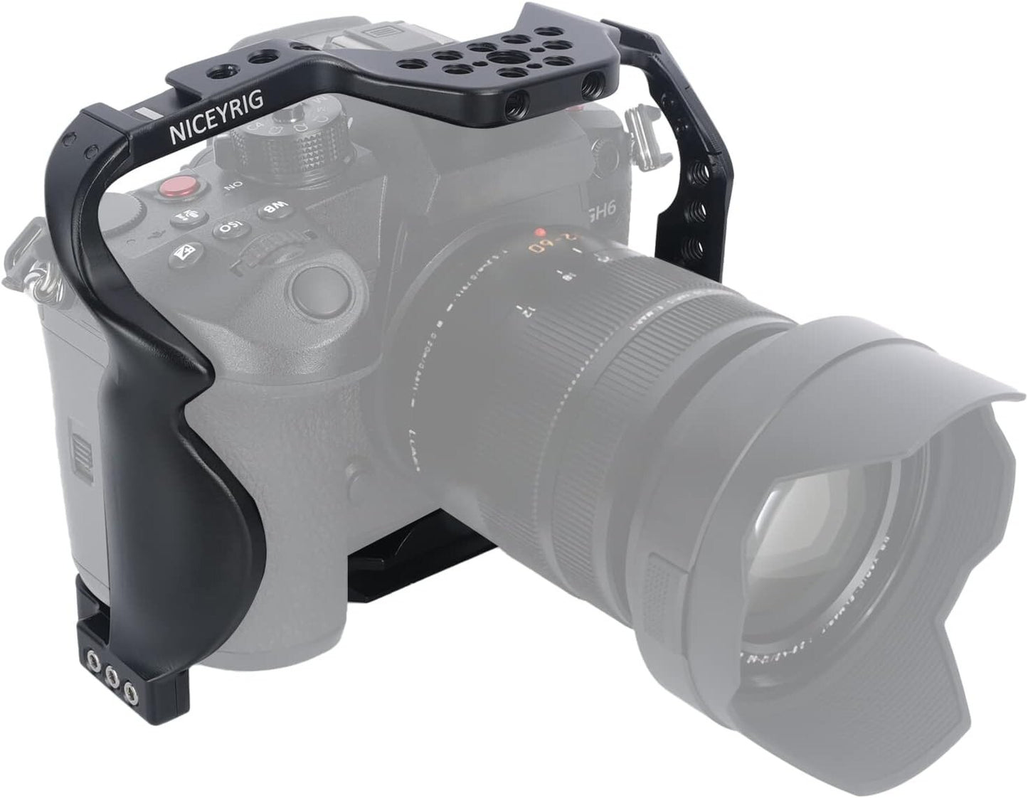 NICEYRIG GH6 Cam Cage Panasonic Lumix w Handle Handgrip