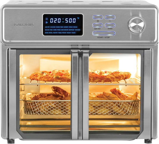 MAXX 10- Kalorik 26qt Digital Air Fryer Oven in1 up degrees