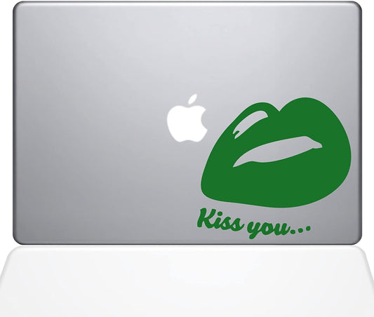 2015 Decal Guru Kiss Your Lips Decal Vinyl Sticker 13 MacBook Pro Down