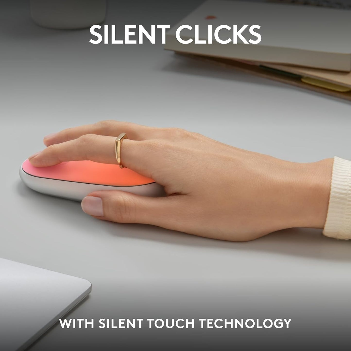 Logitech M340 Wireless Mouse – Tropical Sunrise Print, Silent Clicks