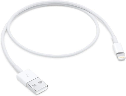 USB ME291AM Genuine Apple Lightning to Cable in White 05 m A Genuine