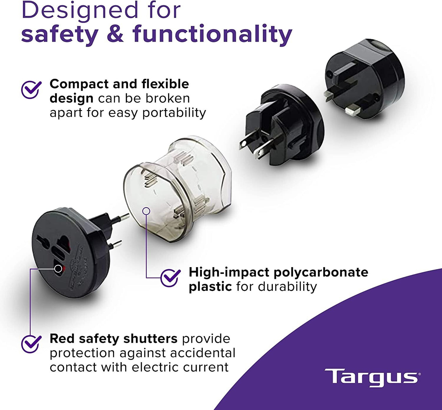 APK01US Targus World Power Travel Adapters Black