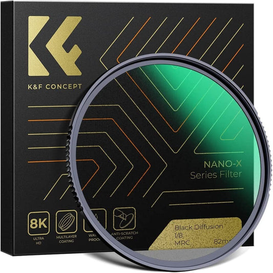 KF Concept 82mm Black Diffusion 18 Filter Mist Cinematic Effect Lens Filter