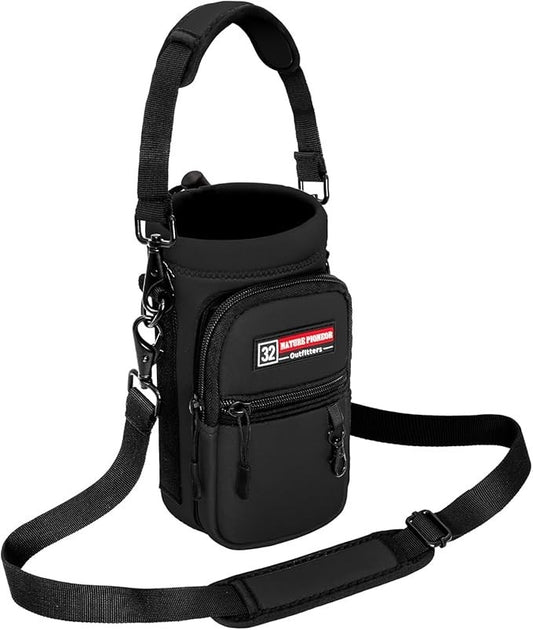 NATURE PIONEOR 32oz Water Bottle Carrier – Adjustable Strap, Lightweight Holder