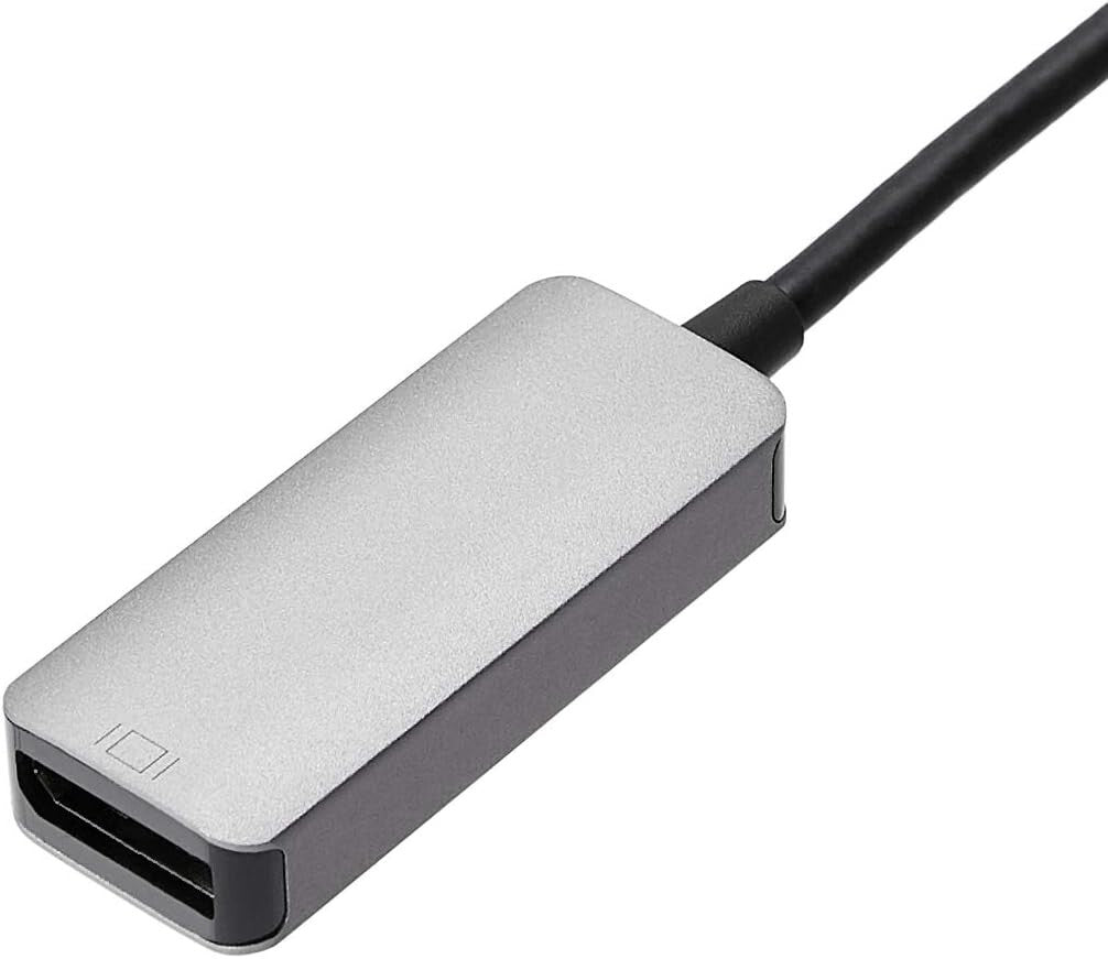 USB-C to DisplayPort Adapter 4K 60Hz Thunderbolt 3 Compatible Gray
