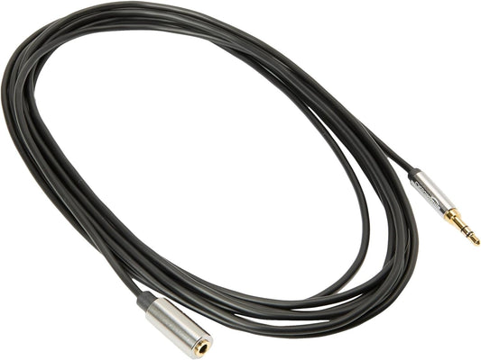 AZ35MF02 AmazonBasics 35mm Male to Female Stereo Audio Cable