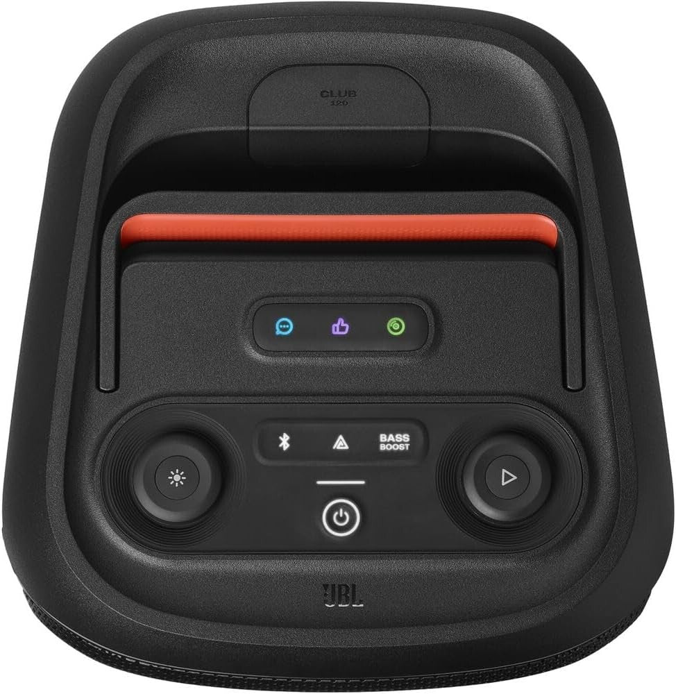 JBL PartyBox Club 120, 160W Portable Wireless Splash Proof Speaker Bundle x2 Mic