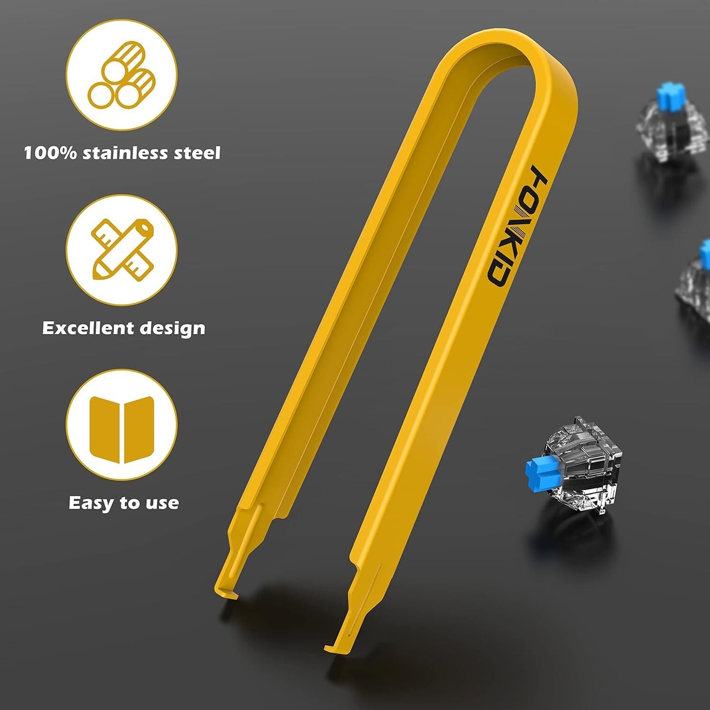 HONKID Switch Puller Stainless Steel Key Remover Replacement Mechanical Gaming