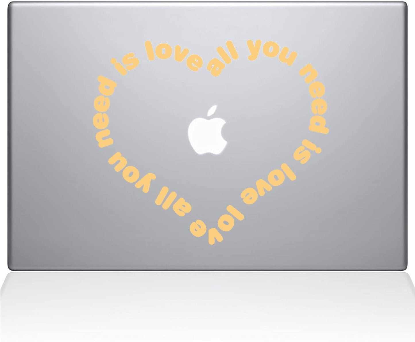 Decal Guru Heart Rotweiler MacBook Decal Vinyl Sticker 13 MacBook AirGold