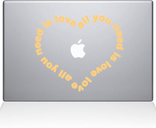 Decal Guru Heart Rotweiler MacBook Decal Vinyl Sticker 13 MacBook AirGold