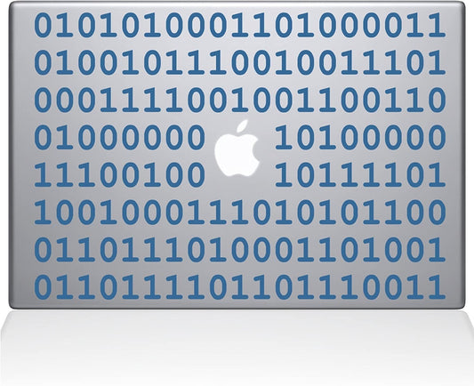 Decal Guru Binary Decal Vinyl Sticker 11 MacBook Air Light Blue