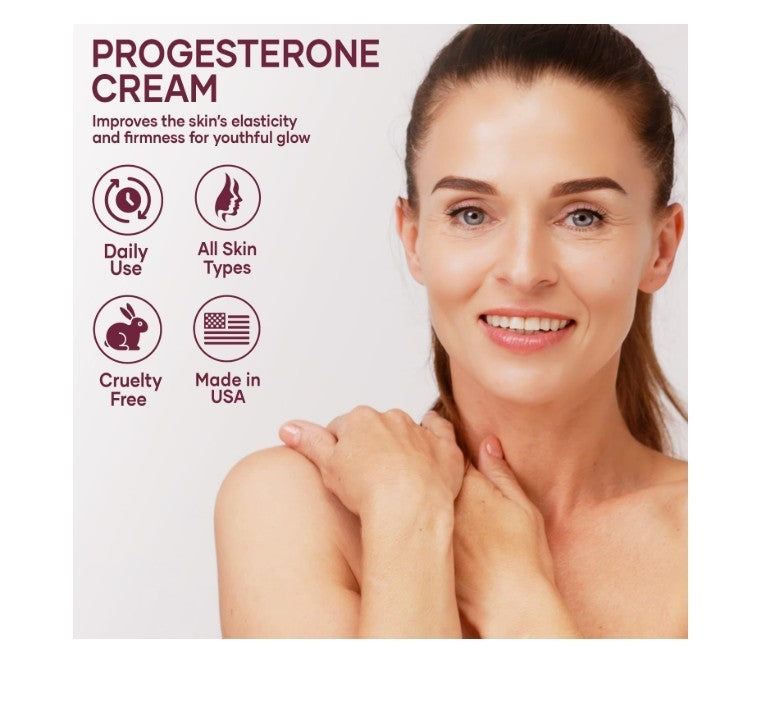 Progesterone Cream for Women - Phytoestrogen Complex with Wild Yam & Coconut Oil