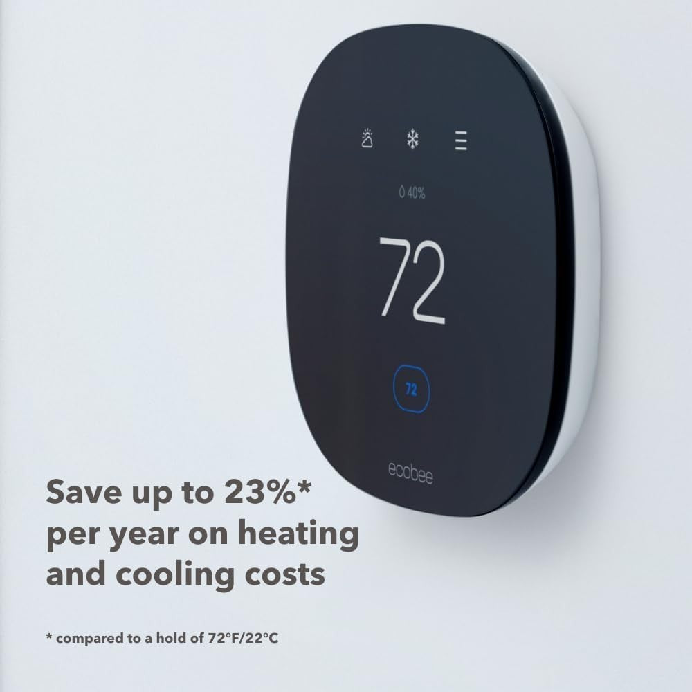 ecobee3 lite Smart Thermostat Whole Home Sensors BlackWhite