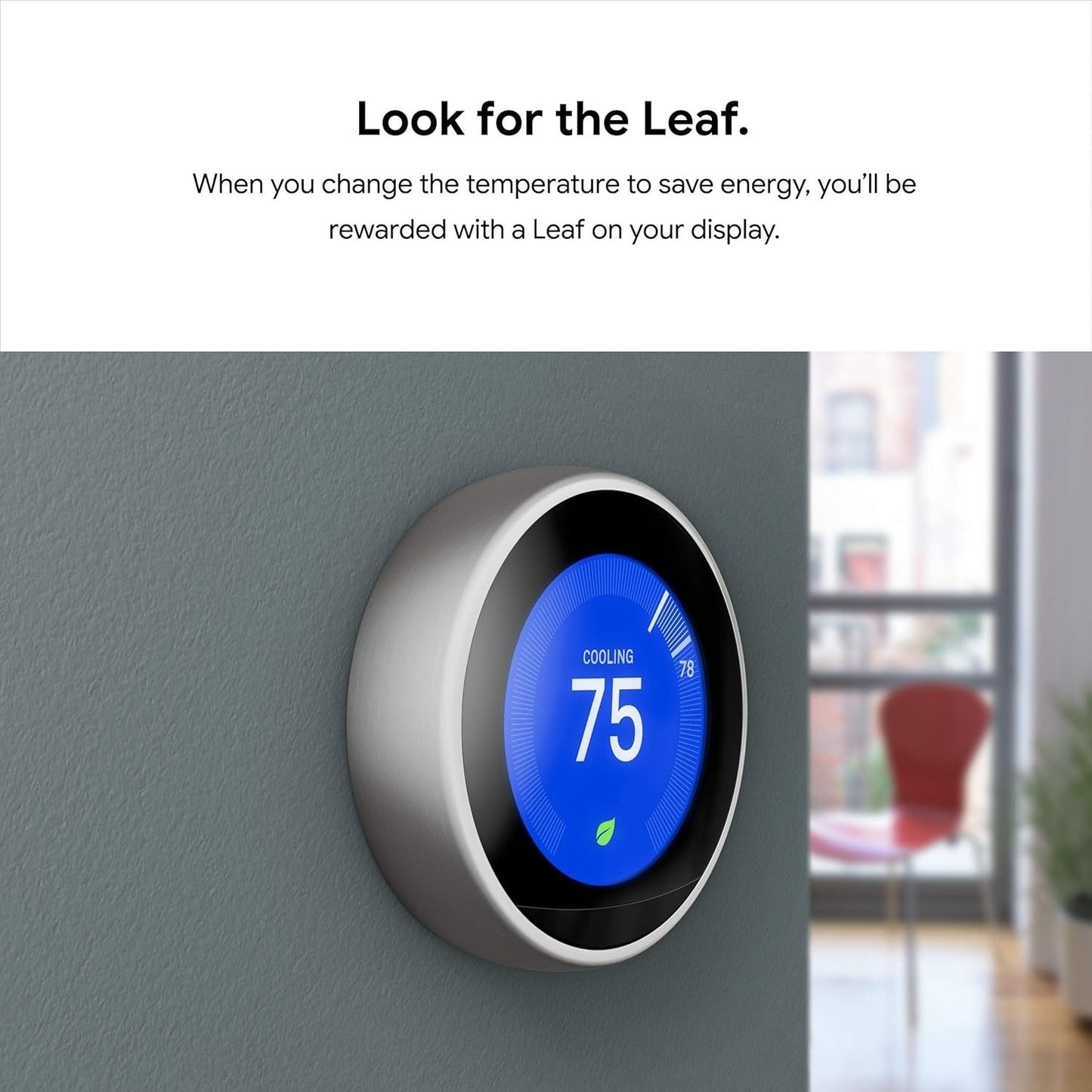 Google Nest Learning / Smart Programmable Thermostat for Home - 3rd Gen., Black
