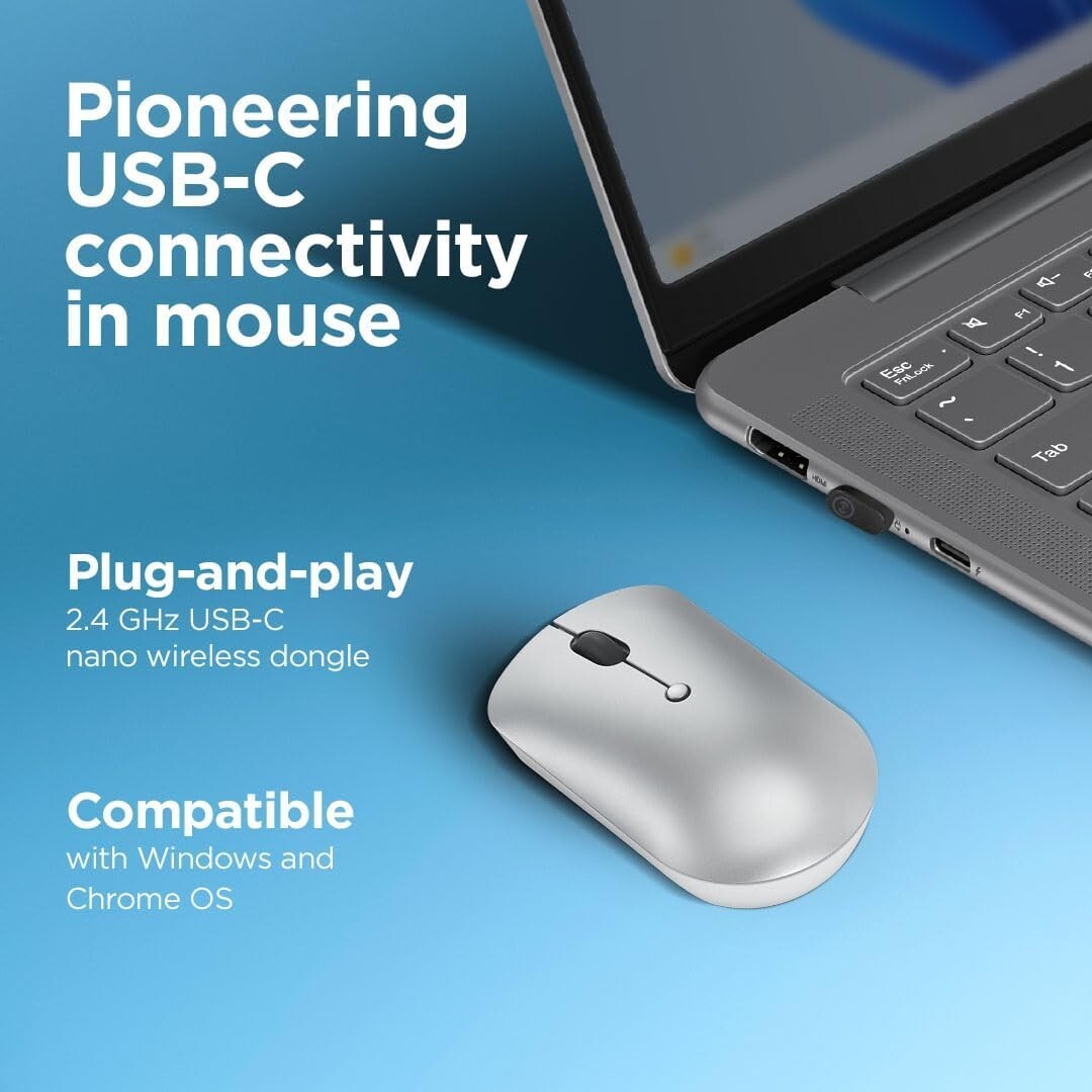 540 Lenovo Wireless Computer Mouse PC Laptop Computer w Windows or Chrome