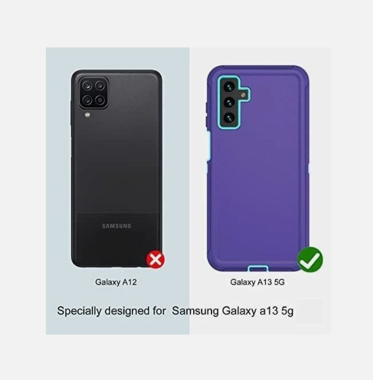 ONOLA Galaxy A13 5G Case – Shockproof 3-Layer + 2 Screen Protectors - OEM