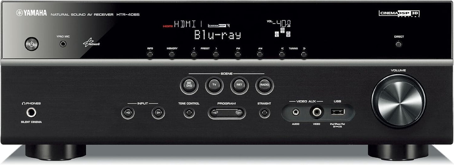 HDMI HTR-4065 Yamaha 51 Channel AV 51Channel Network AV Receiver Airplay