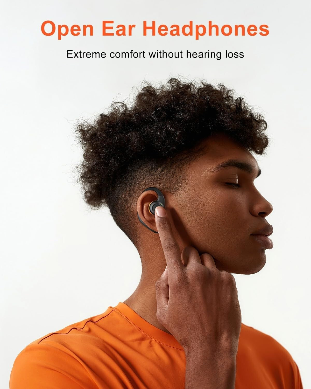 60H Jzones Open Ear Headphones Wireless BT 52 w Dual 162mm Drivers waterproof